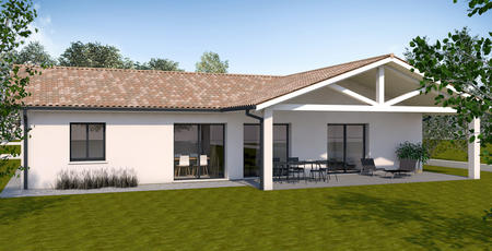 Projet de construction villa RE2020 - St Hilaire de Lusignan - constructeur de maisons Agen